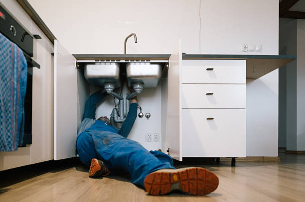 Professional Drain Cleaning technician working in Alton, VA